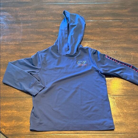 Vineyard Vines Navy Performance Light WeightHoodie - Picture 1 of 5